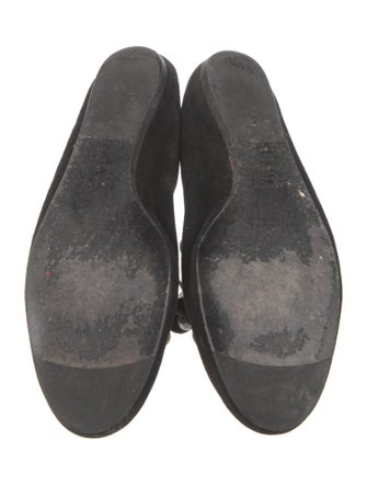 Lanvin Suede Sequin Embellishments Flats