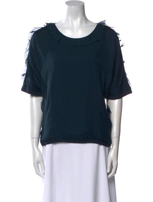 Lanvin Scoop Neck Short Sleeve T-Shirt
