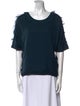 Lanvin Scoop Neck Short Sleeve T-Shirt