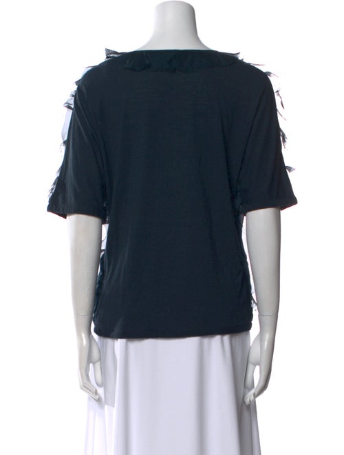 Lanvin Scoop Neck Short Sleeve T-Shirt