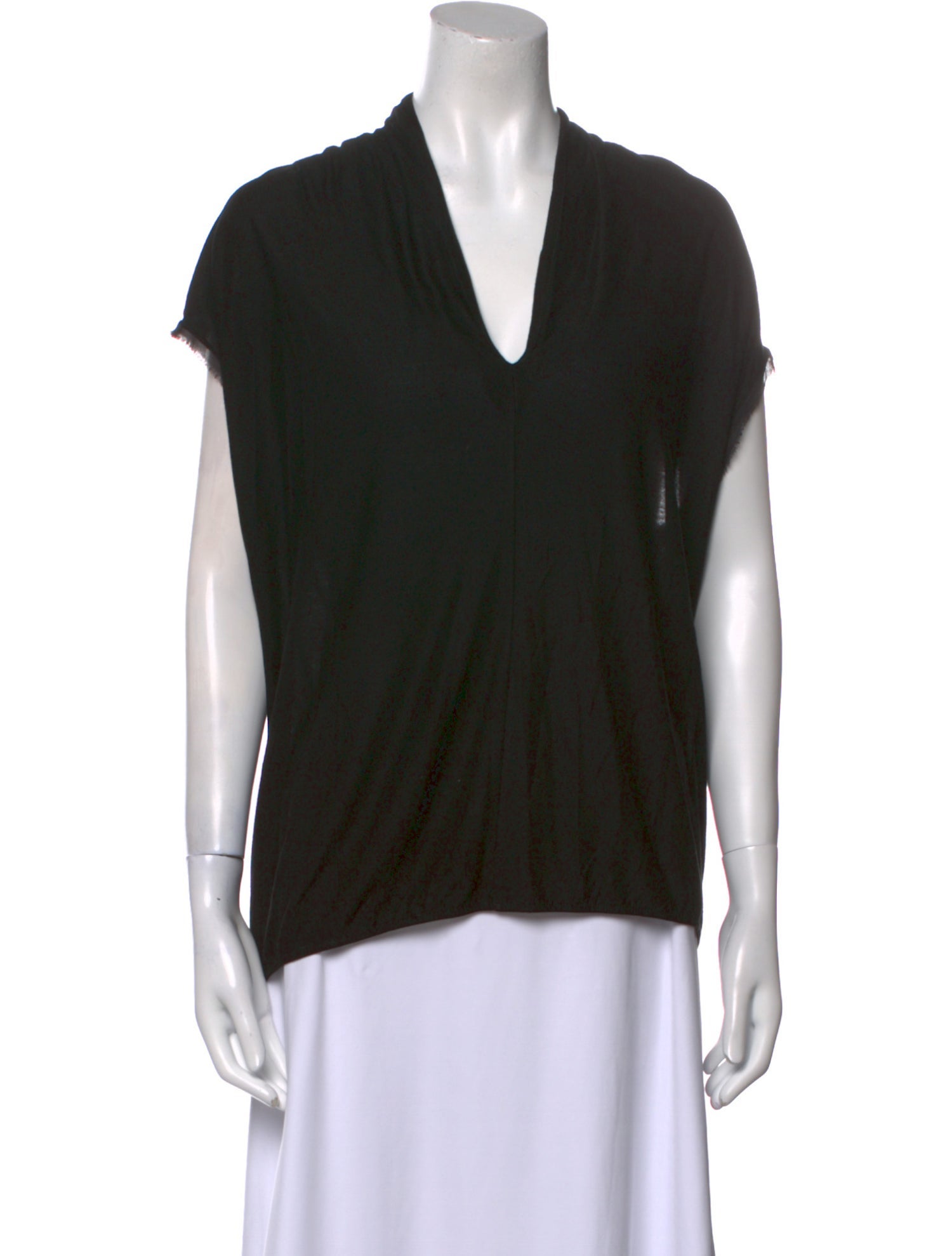 Lanvin V-Neck Short Sleeve T-Shirt