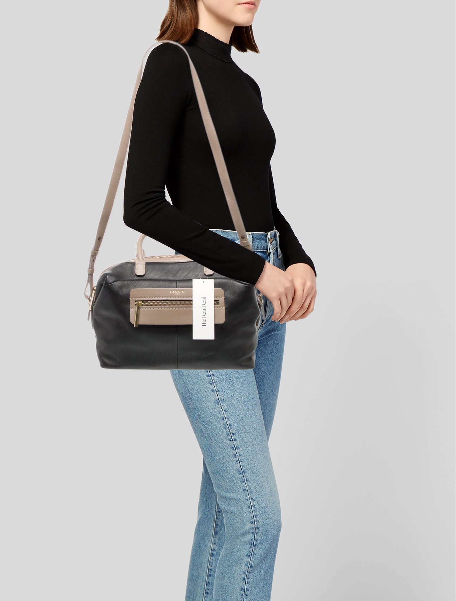 Lanvin Leather Top Handle Bag