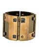 Lanvin Hinged Crystal Cuff Bracelet