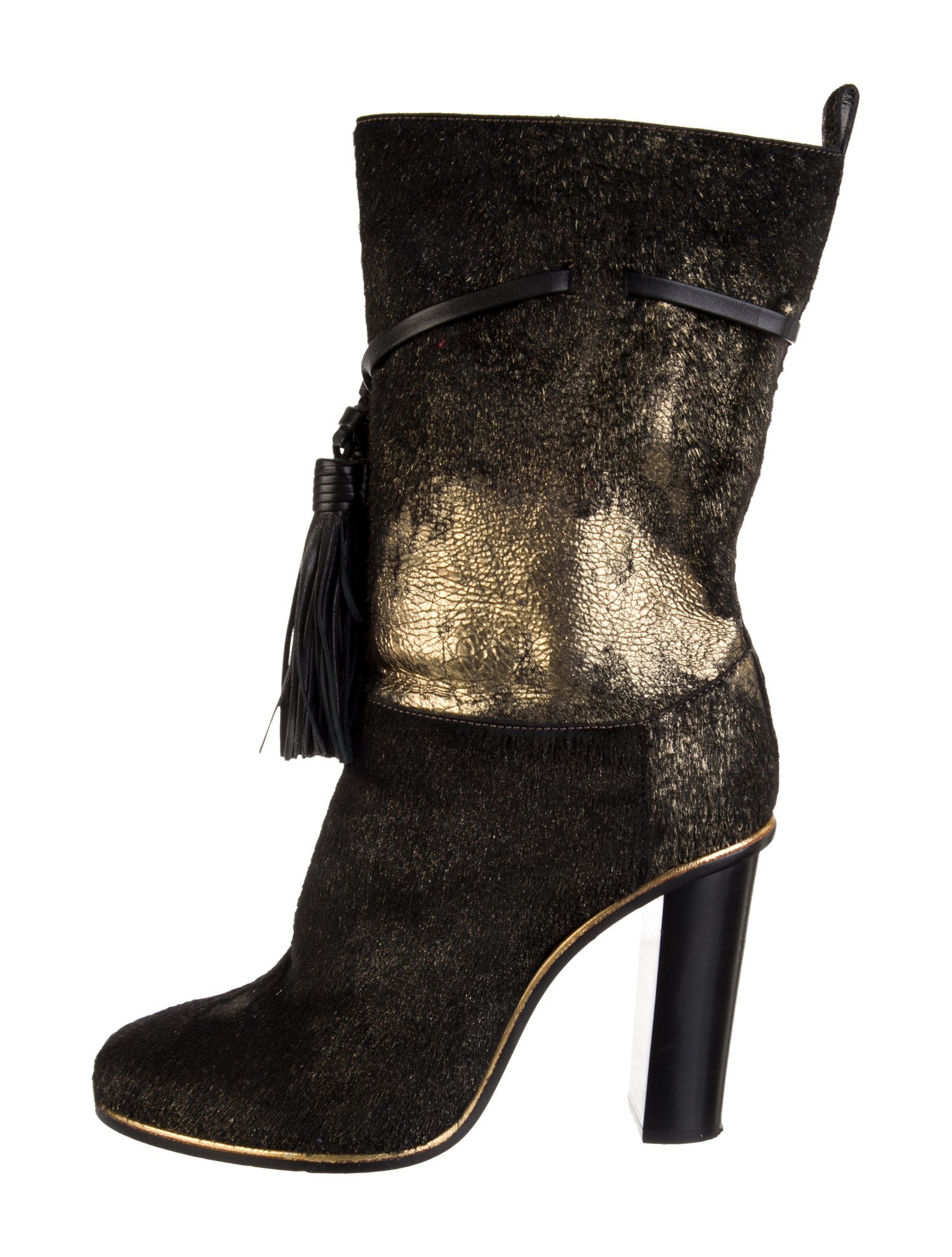 Lanvin Ponyhair Animal Print Boots