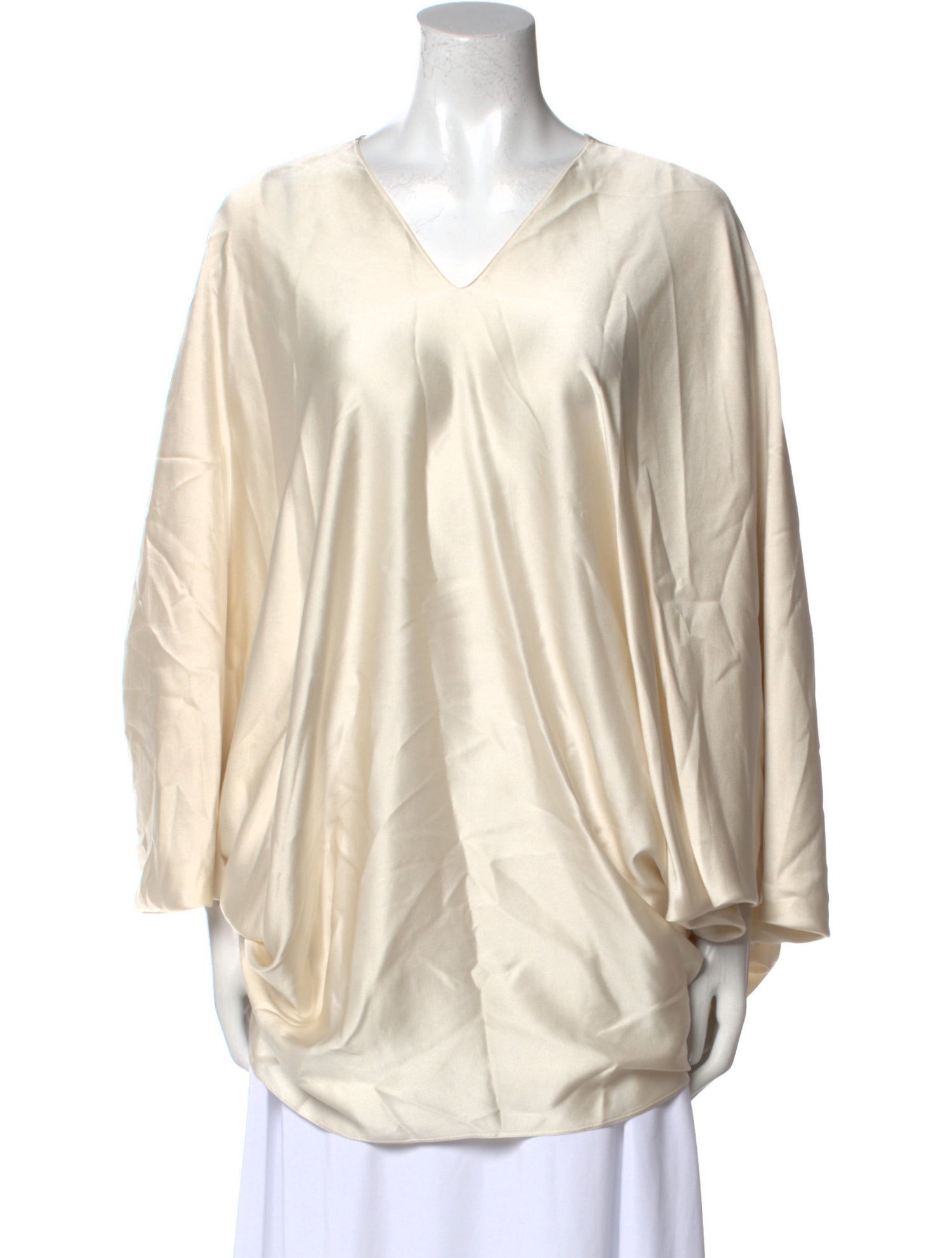 Lanvin Silk V-Neck Tunic