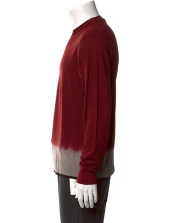 Lanvin Merino Wool Colorblock Pattern Pullover