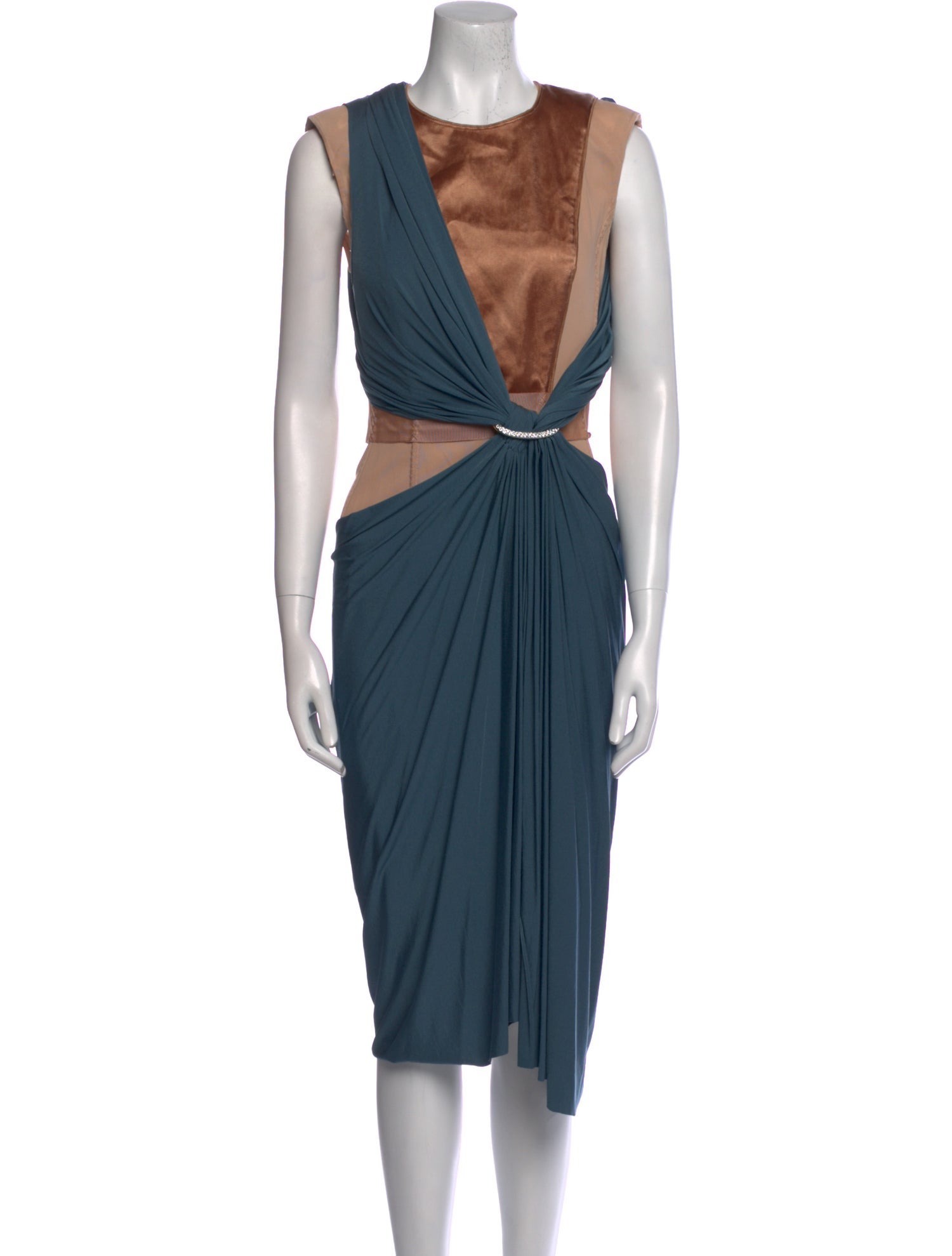 Lanvin Crew Neck Midi Length Dress