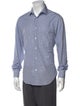 Lanvin Plaid Print Long Sleeve Dress Shirt