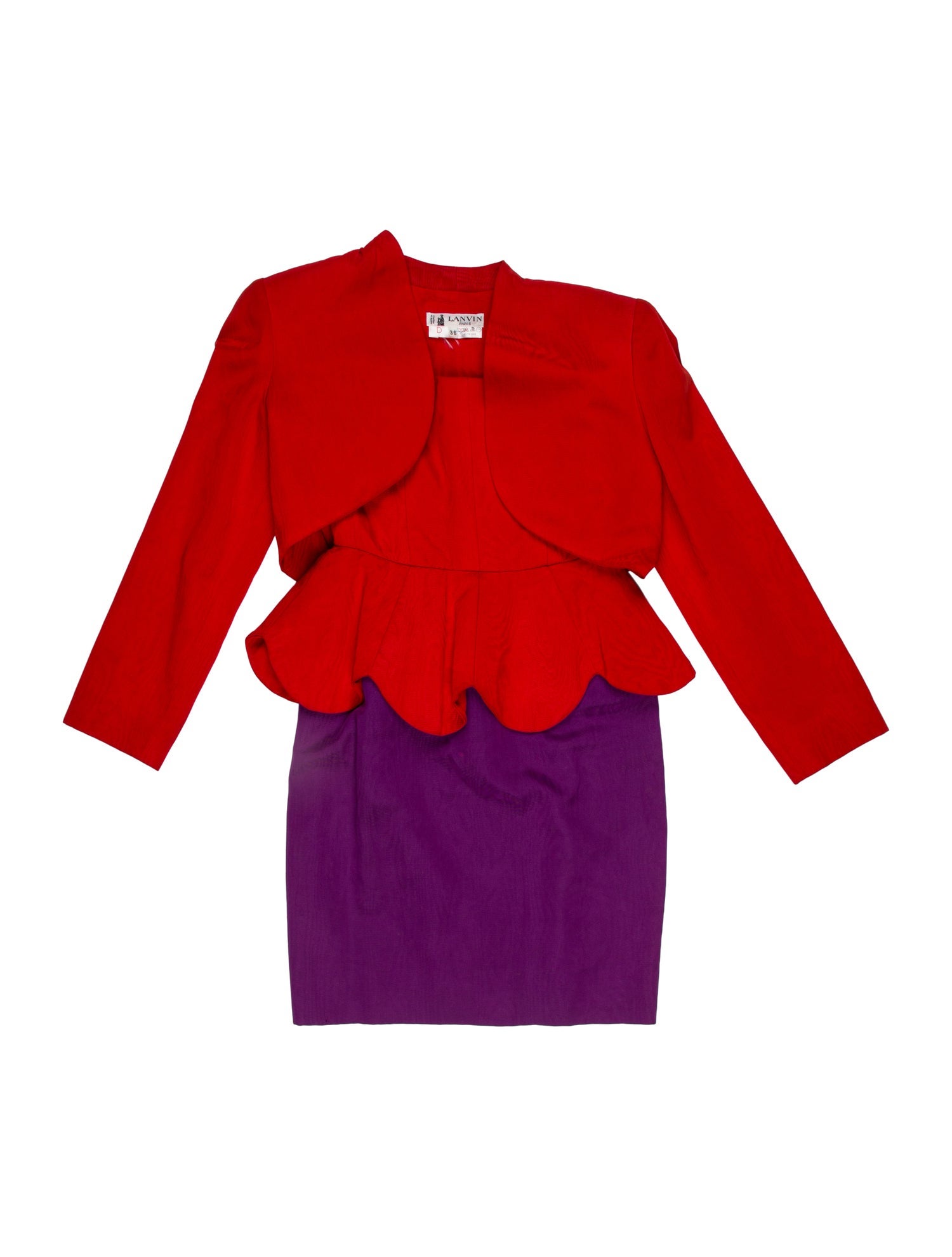 Lanvin Vintage Late 1980's - Early 1990's Dress Set