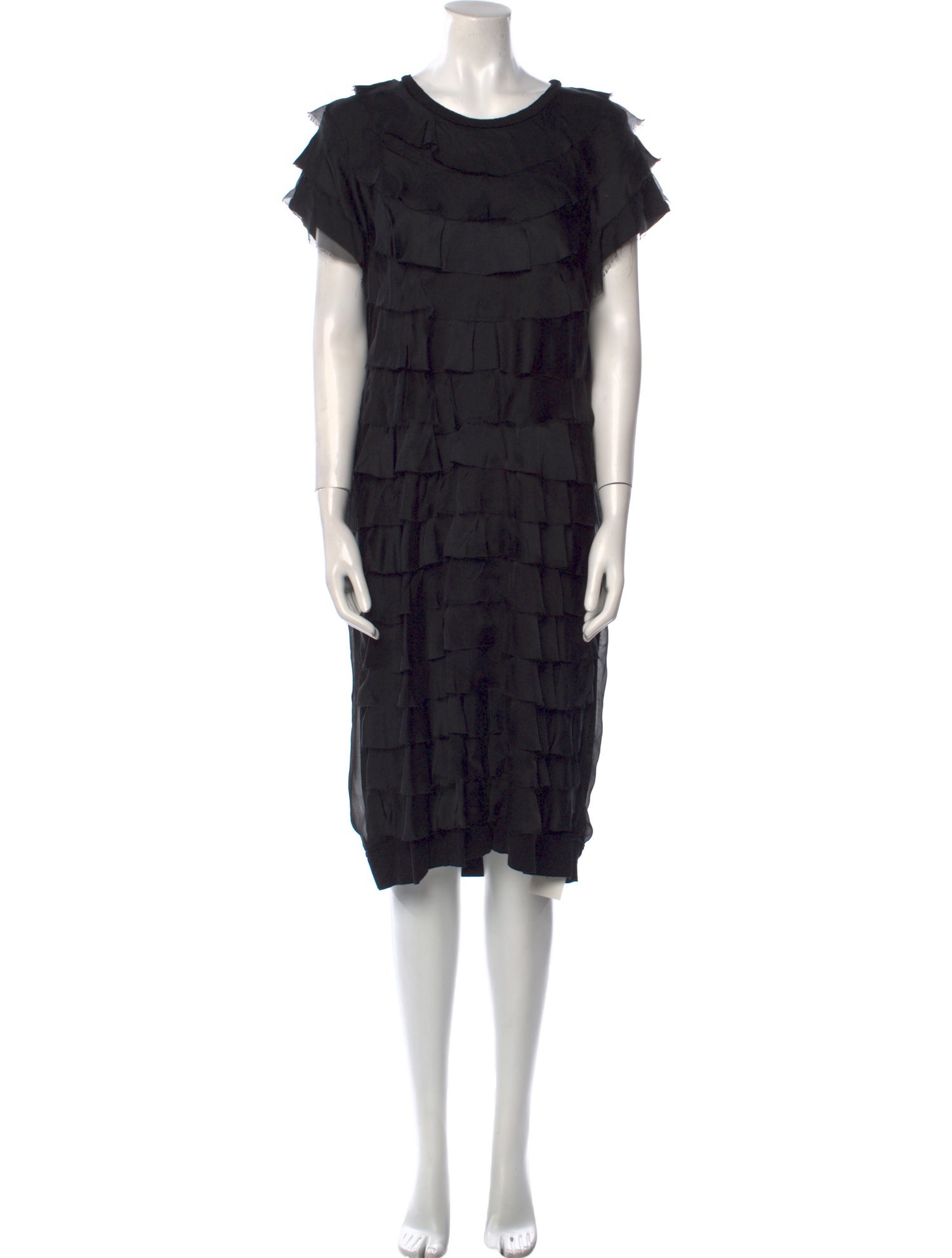 Lanvin Crew Neck Midi Length Dress