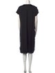 Lanvin Crew Neck Midi Length Dress