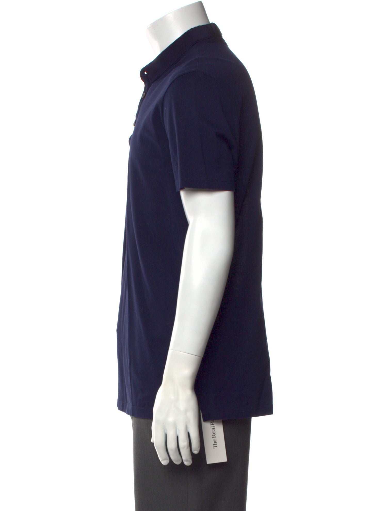Lanvin V-Neck Short Sleeve Polo Shirt