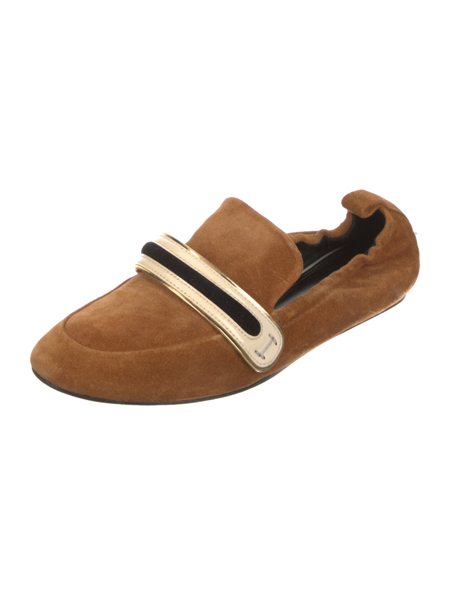 Lanvin Suede Mary Jane Flats