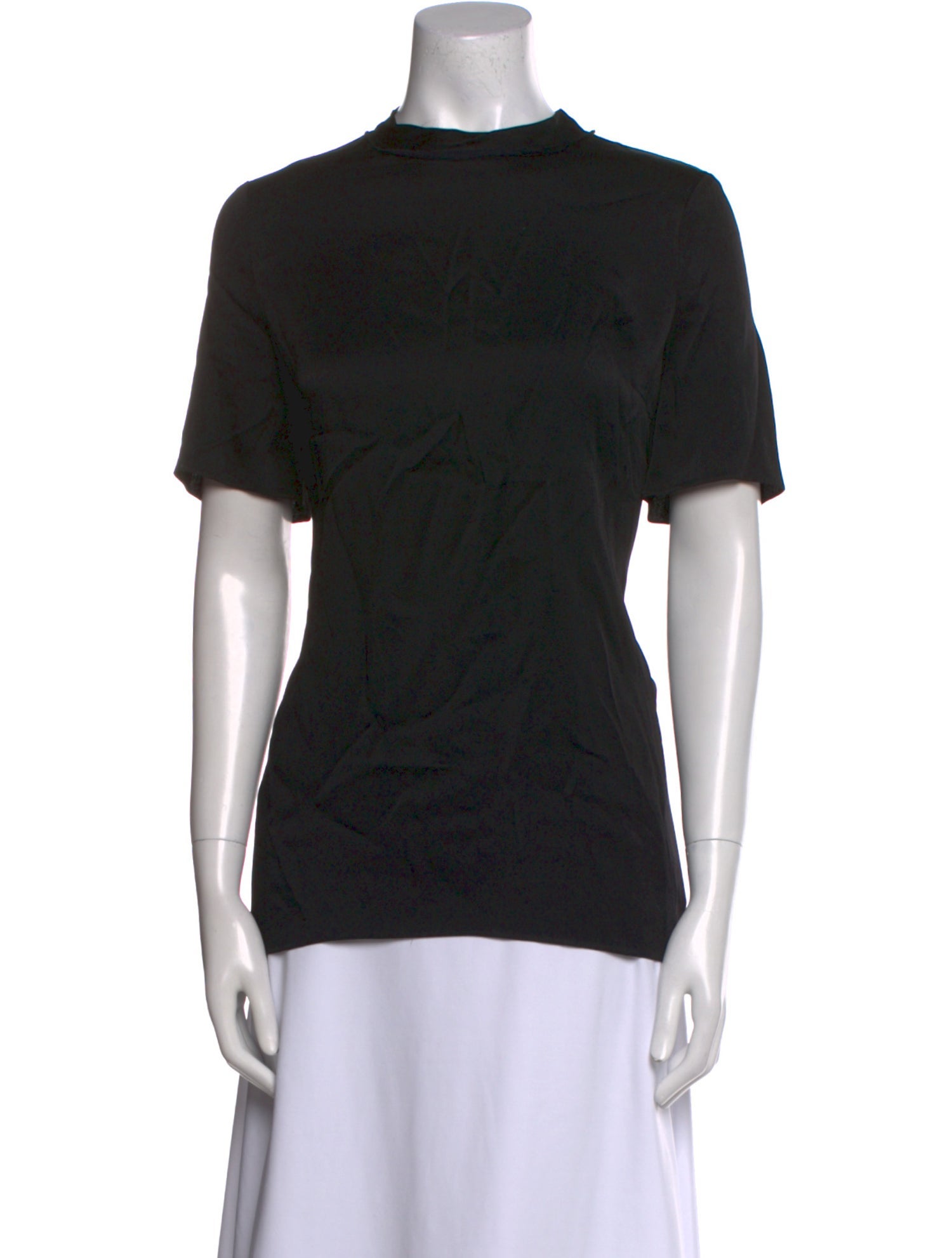 Lanvin Mock Neck Short Sleeve T-Shirt