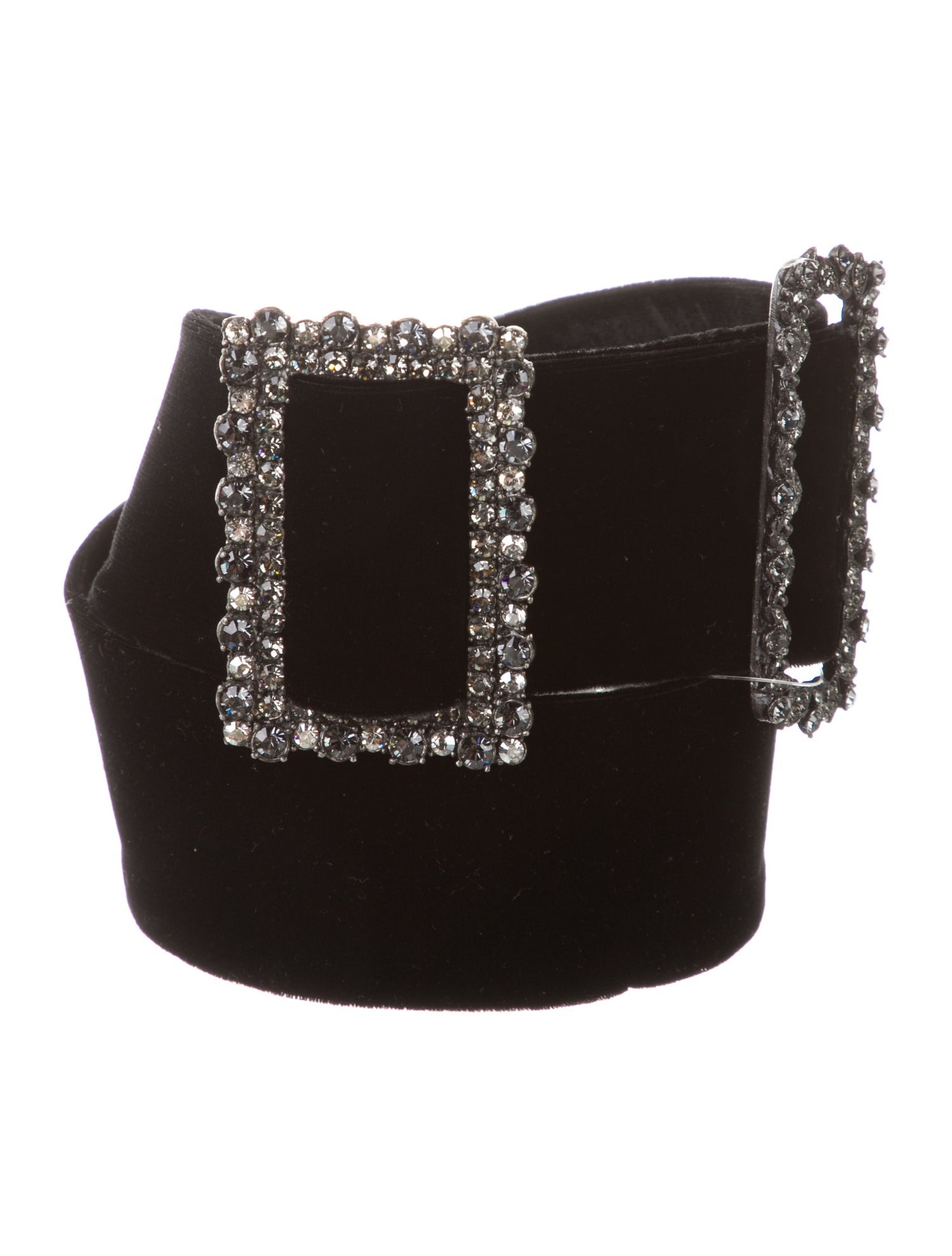 Lanvin Wide Velvet Waist Belt