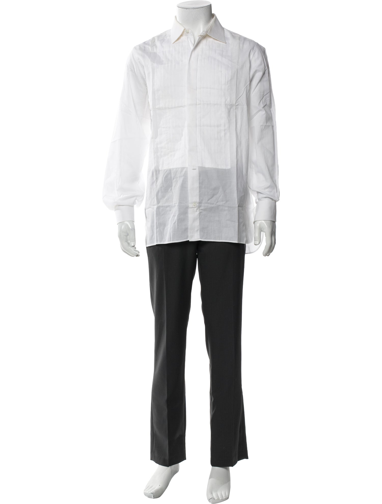 Lanvin Long Sleeve Tuxedo Shirt
