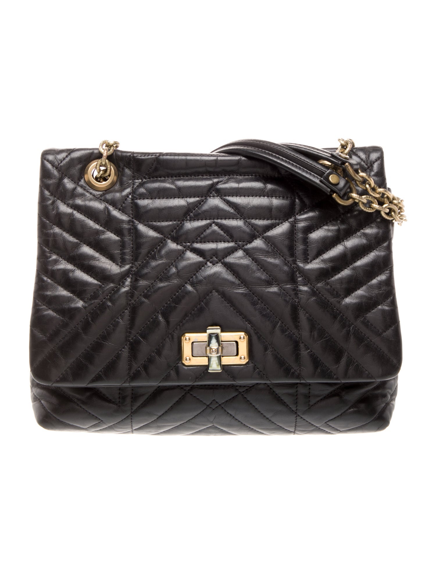 Lanvin Leather Top Handle Bag
