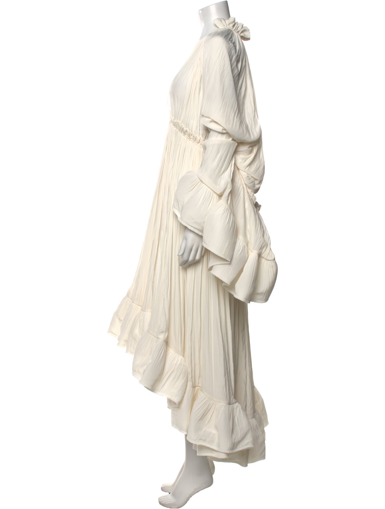 Lanvin V-Neck Long Dress