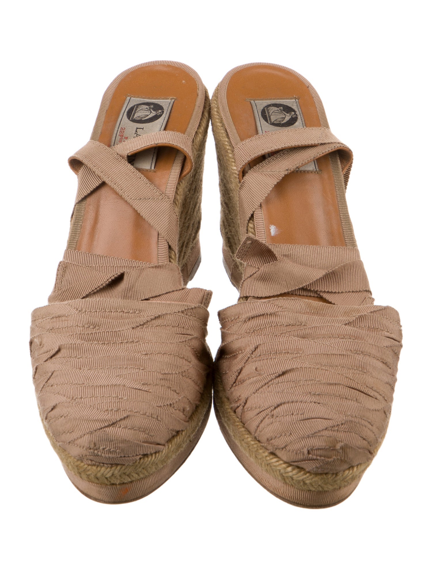 Lanvin Grosgrain Trim Slingback Pumps