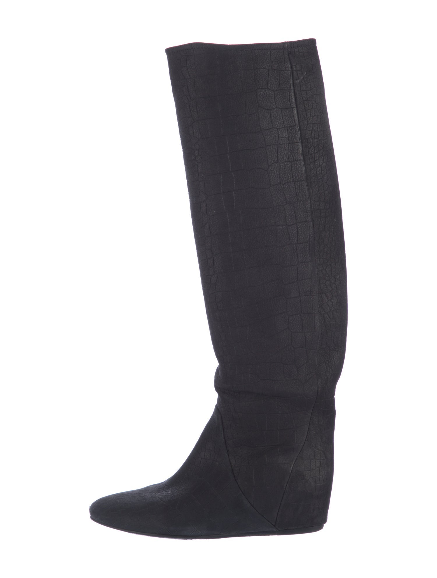 Lanvin Embossed Leather Boots