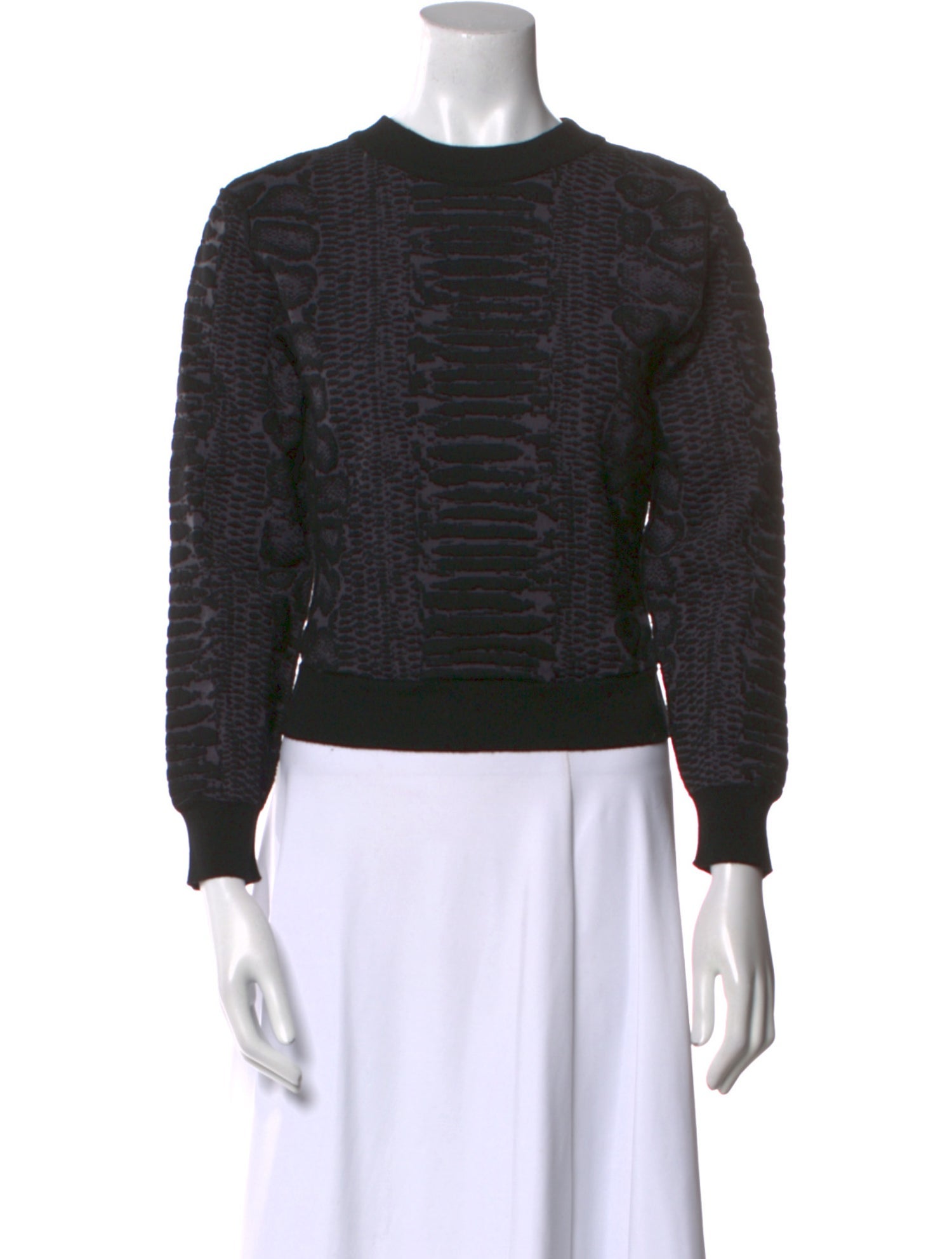 Lanvin Crew Neck Long Sleeve Sweatshirt