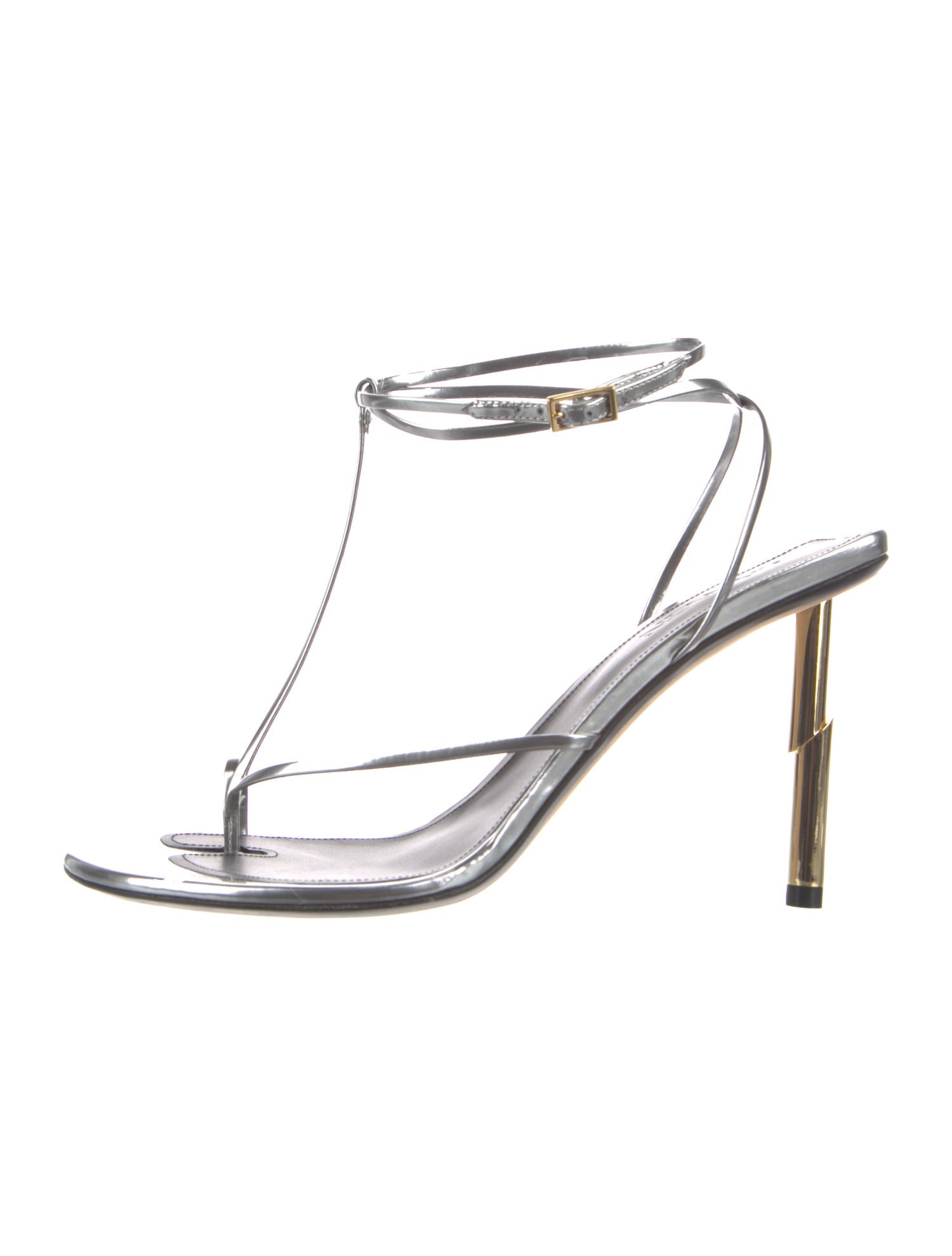 Lanvin Leather T-Strap Sandals