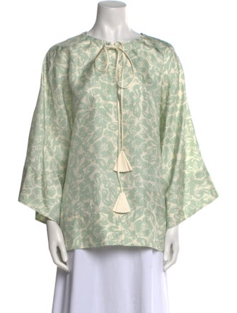 Lanvin Silk Printed Blouse