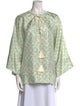 Lanvin Silk Printed Blouse