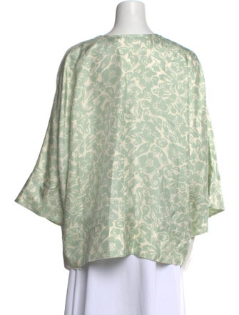 Lanvin Silk Printed Blouse