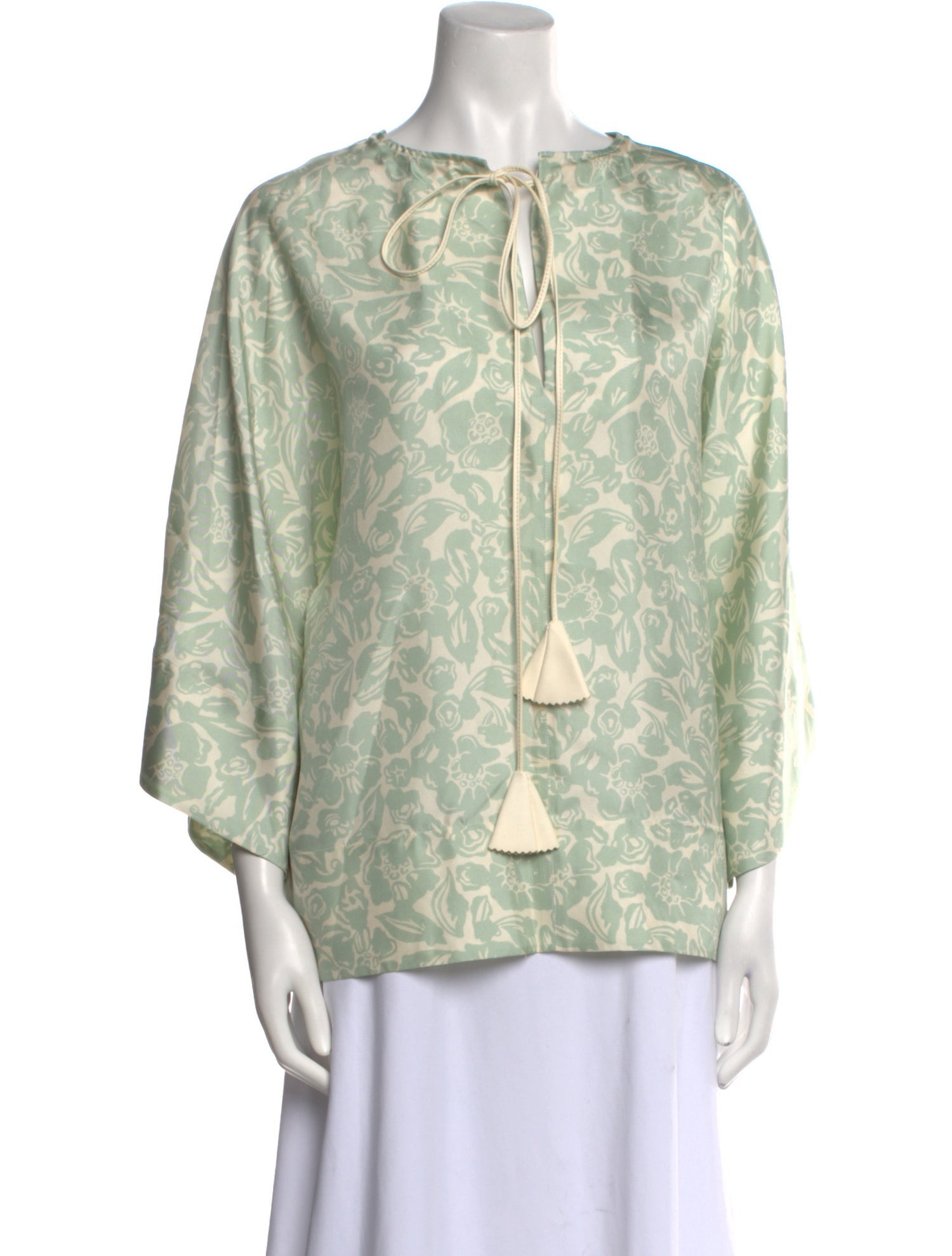 Lanvin Silk Printed Blouse w/ Tags