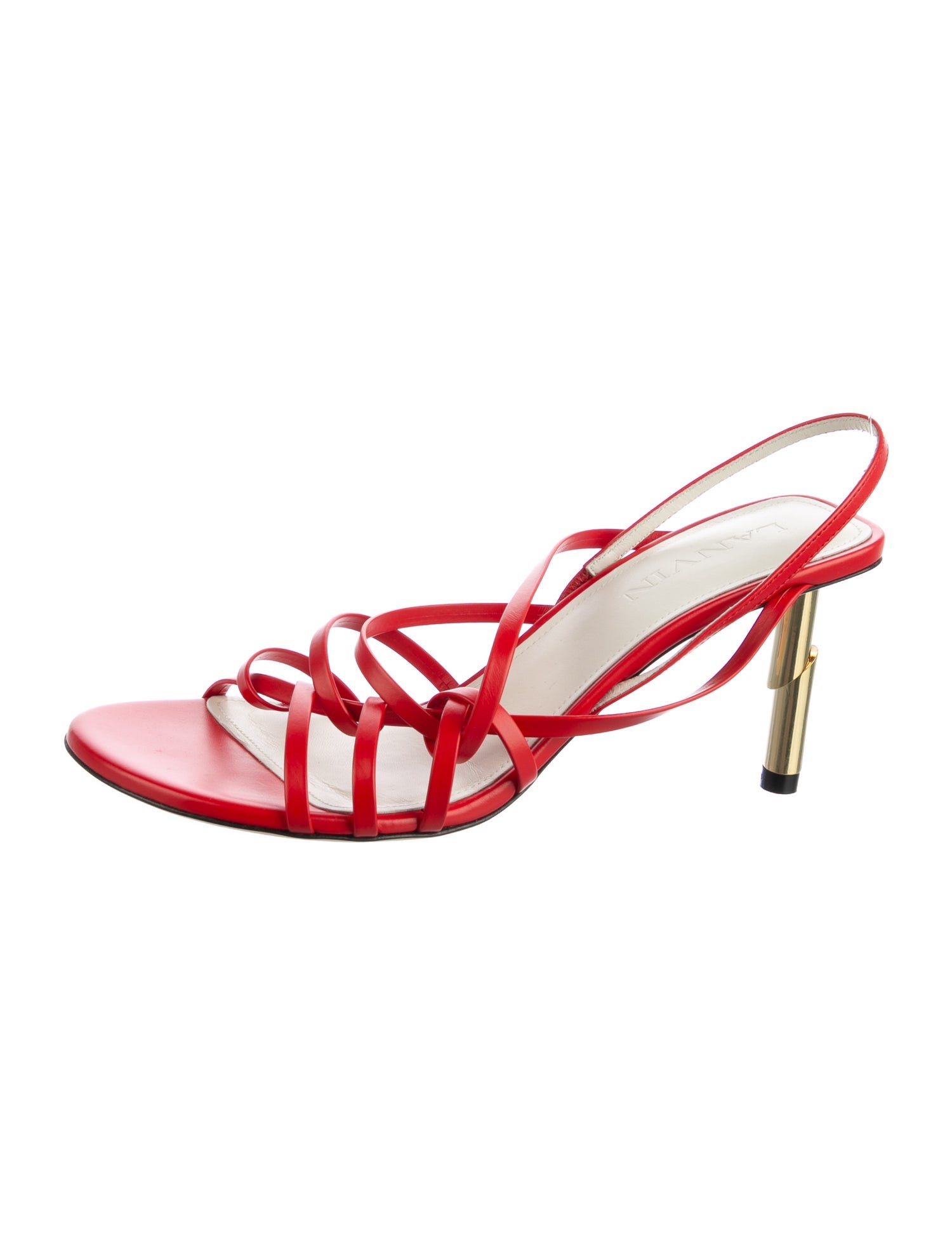 Lanvin Leather Slingback Sandals