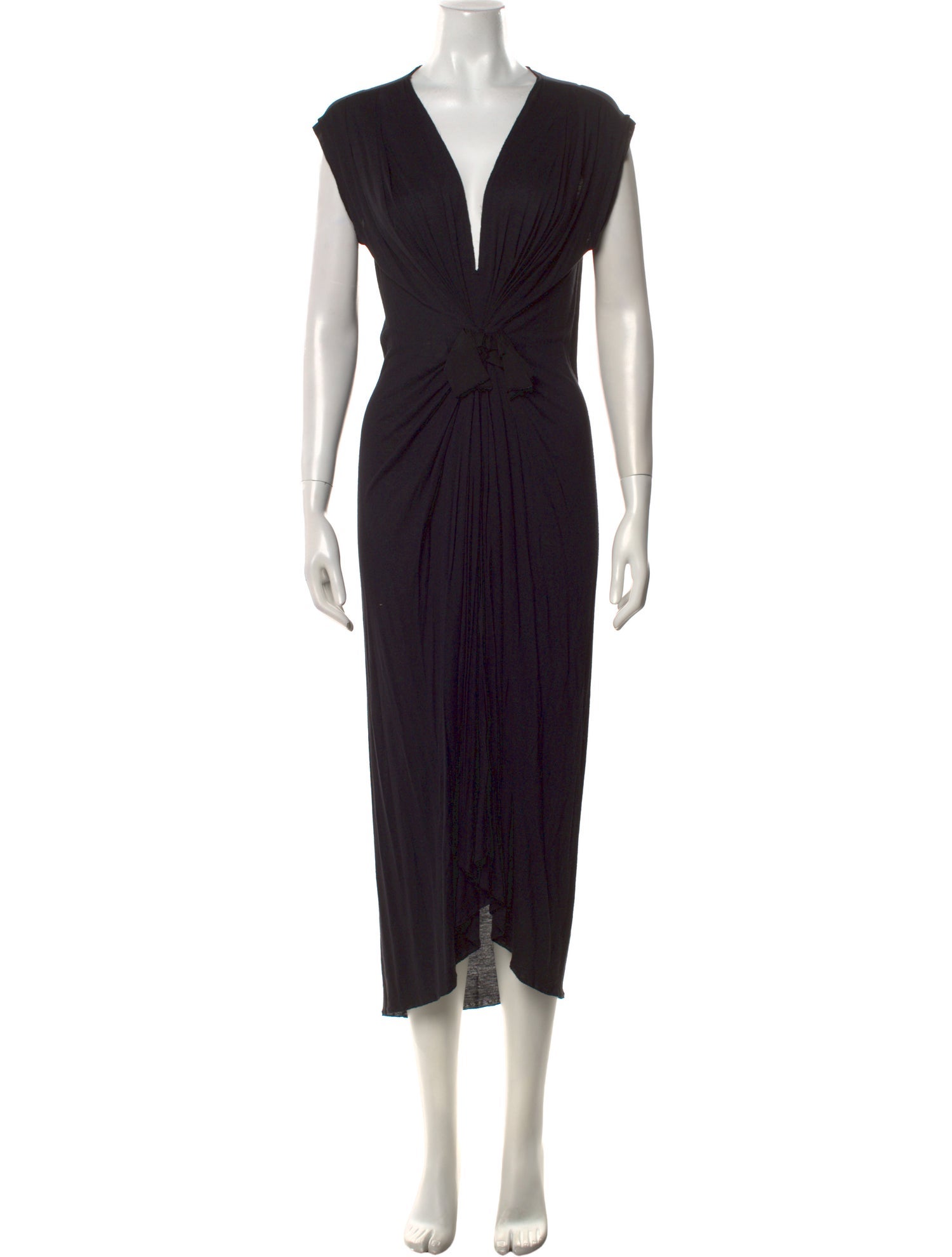Lanvin V-Neck Midi Length Dress