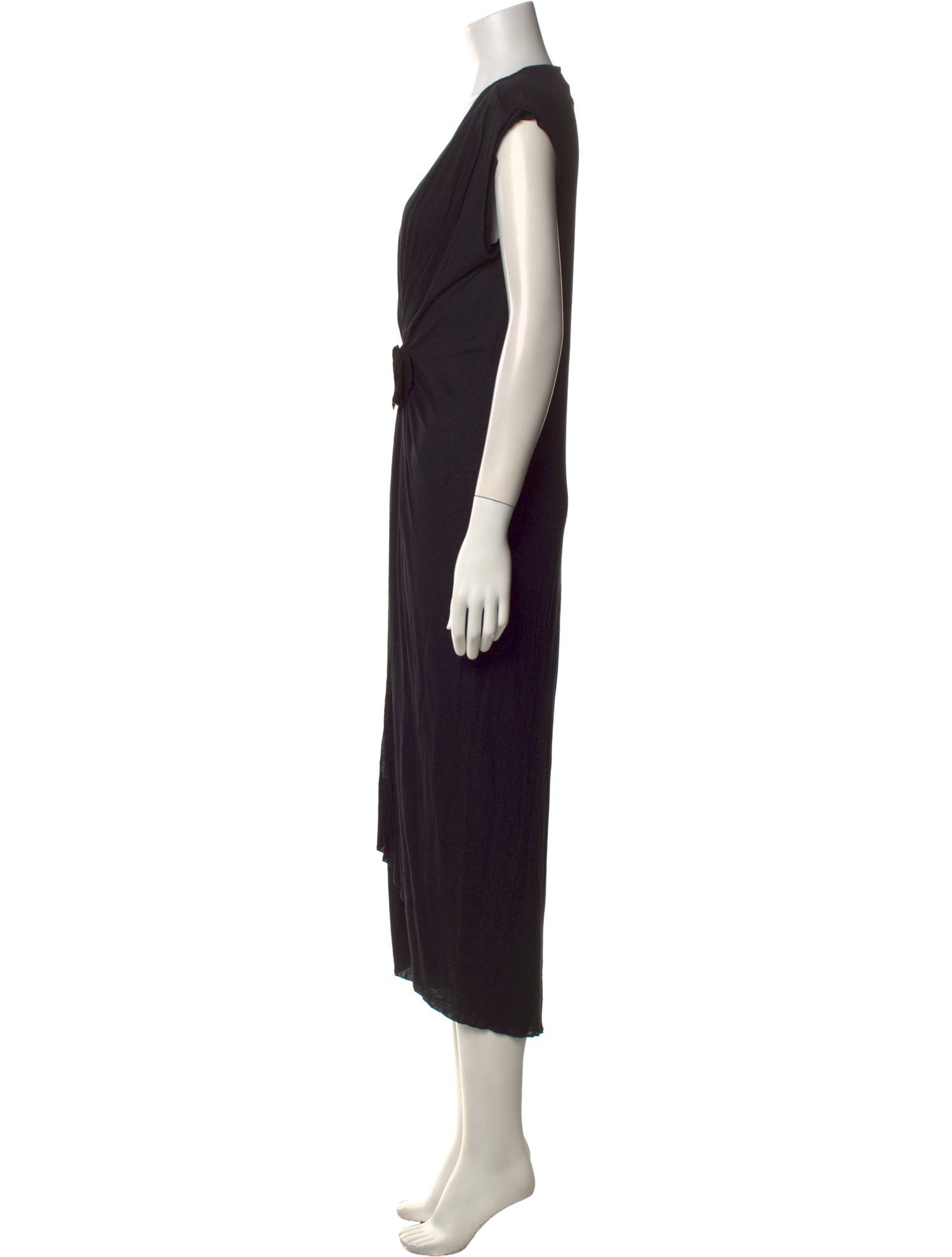 Lanvin V-Neck Midi Length Dress
