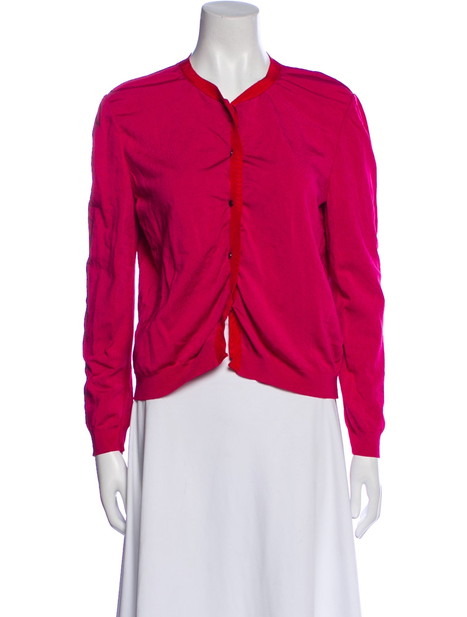 Lanvin V-Neck Long Sleeve Blouse
