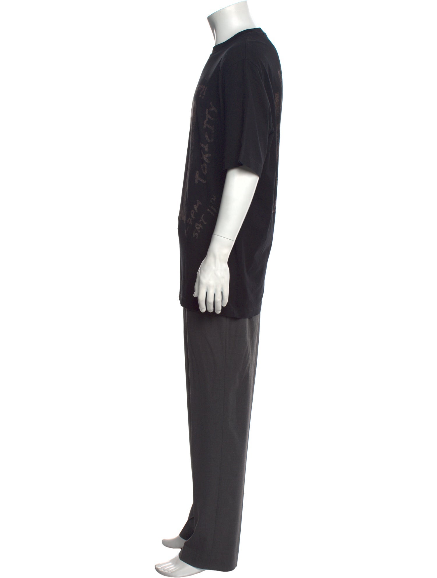 Lanvin Graphic Print Crew Neck T-Shirt