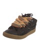 Lanvin Suede Printed Sneakers