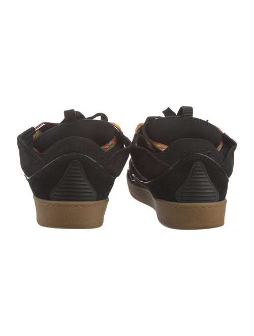 Lanvin Suede Printed Sneakers