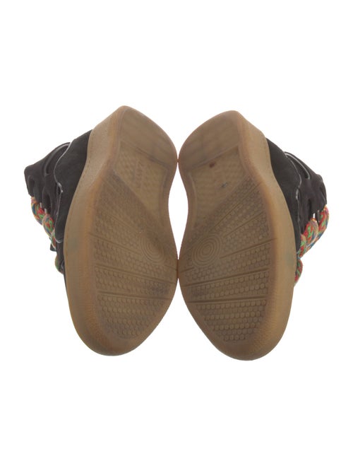 Lanvin Suede Printed Sneakers