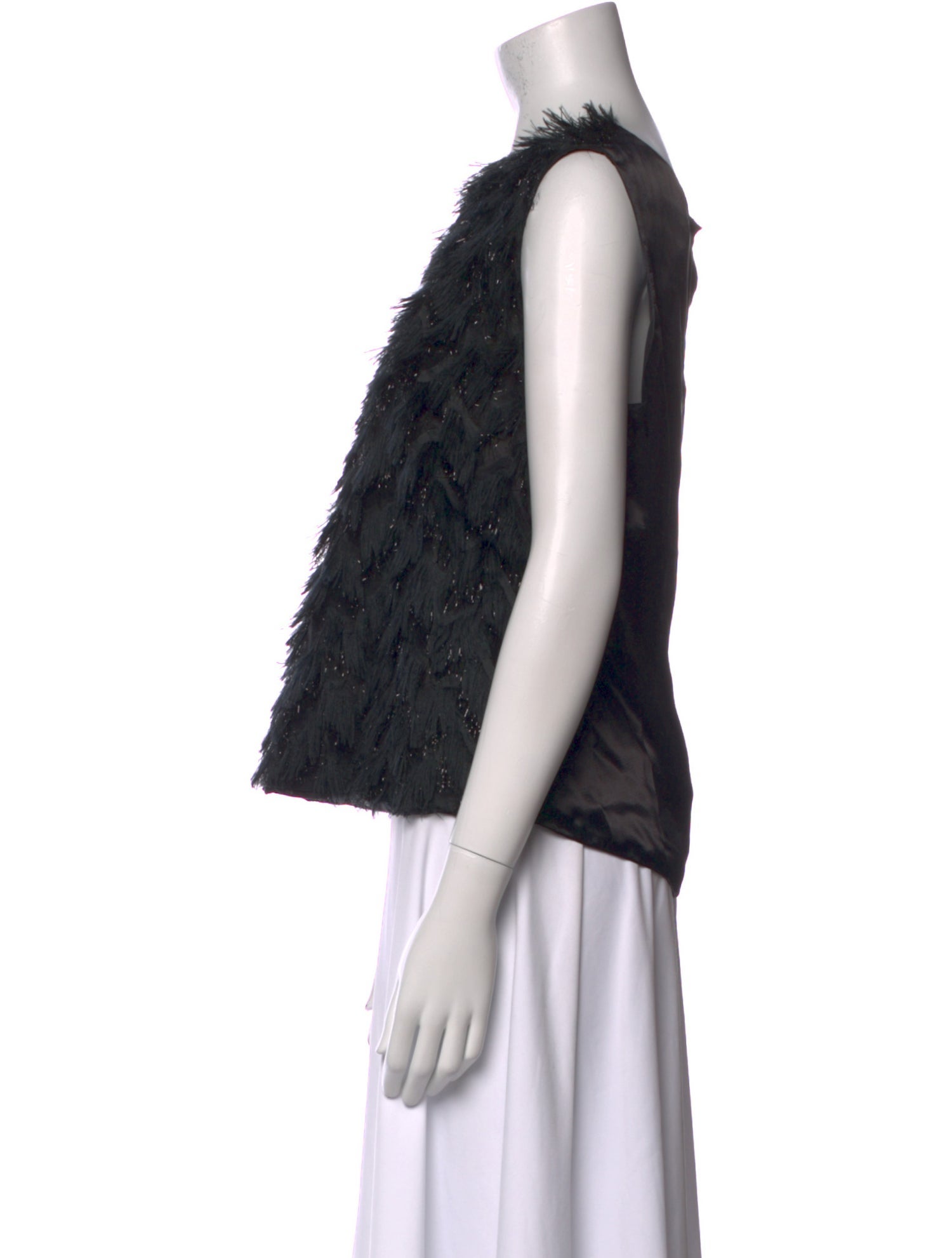 Lanvin Printed Bateau Neckline Top