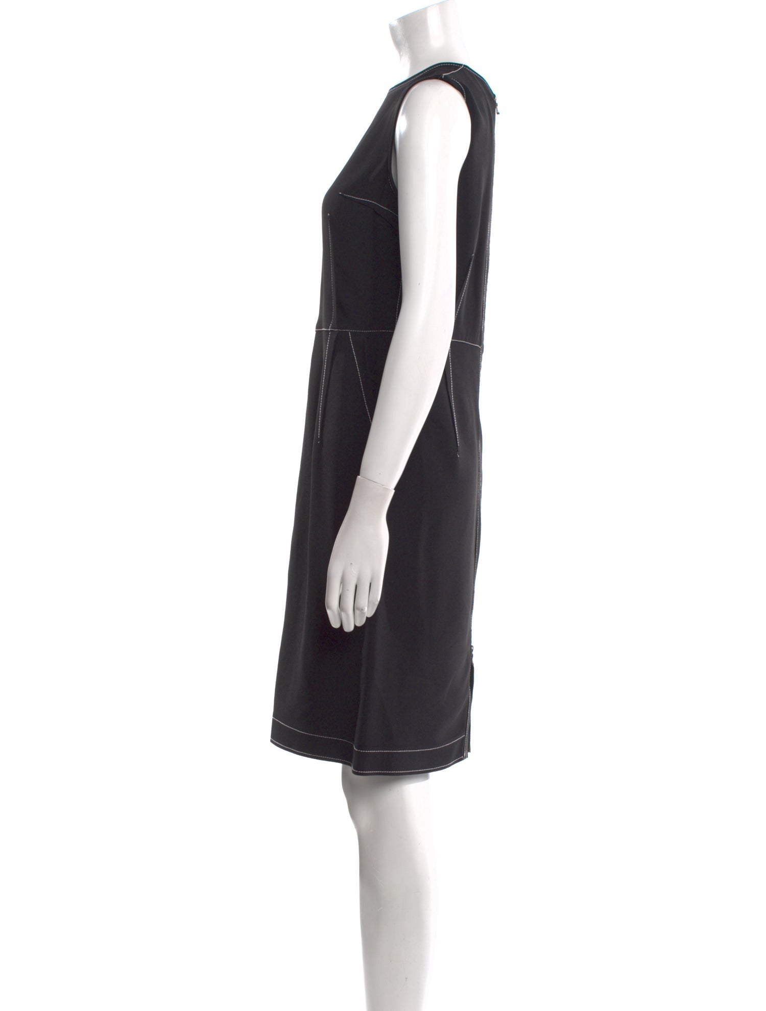 Lanvin Crew Neck Knee-Length Dress