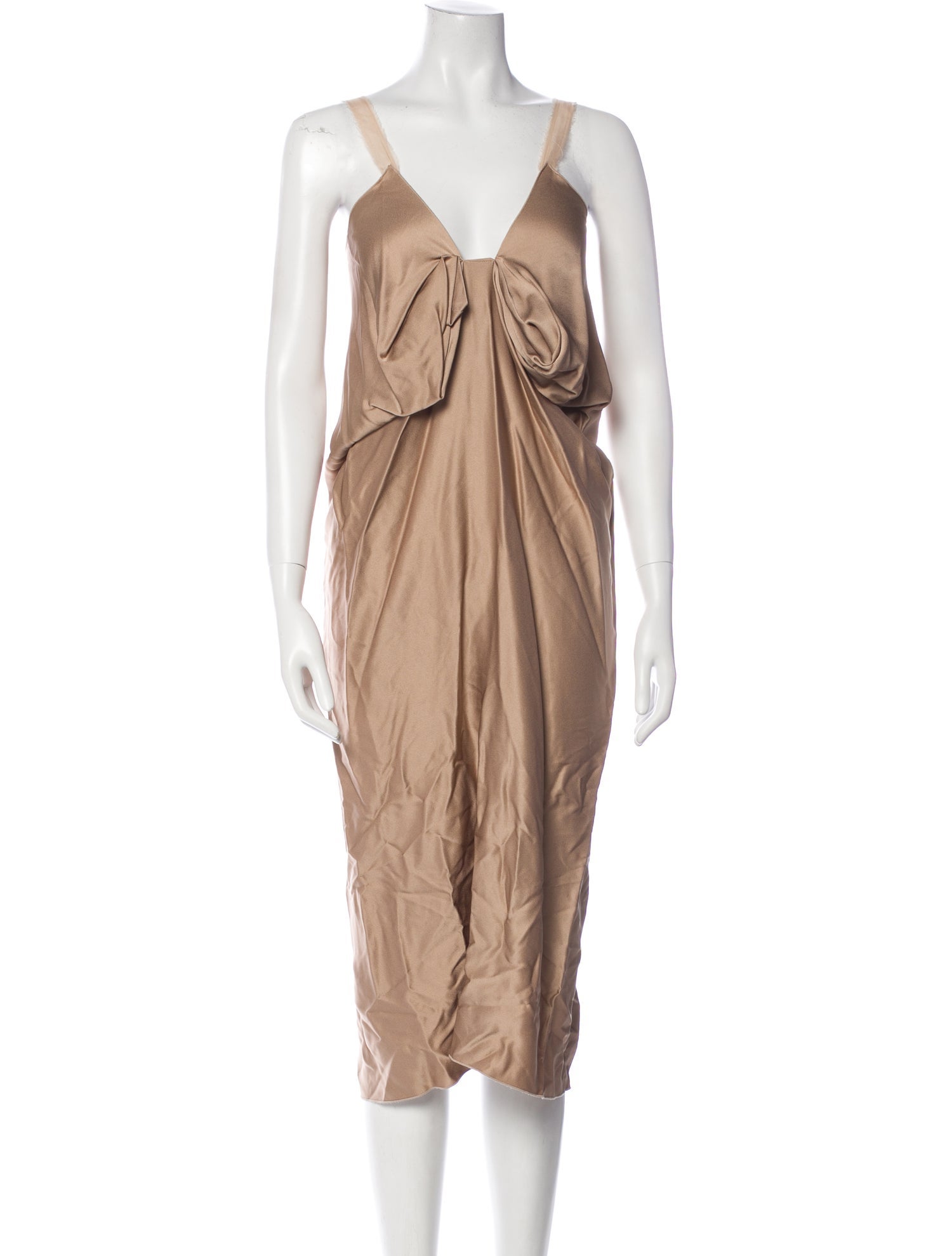 Lanvin V-Neck Midi Length Dress