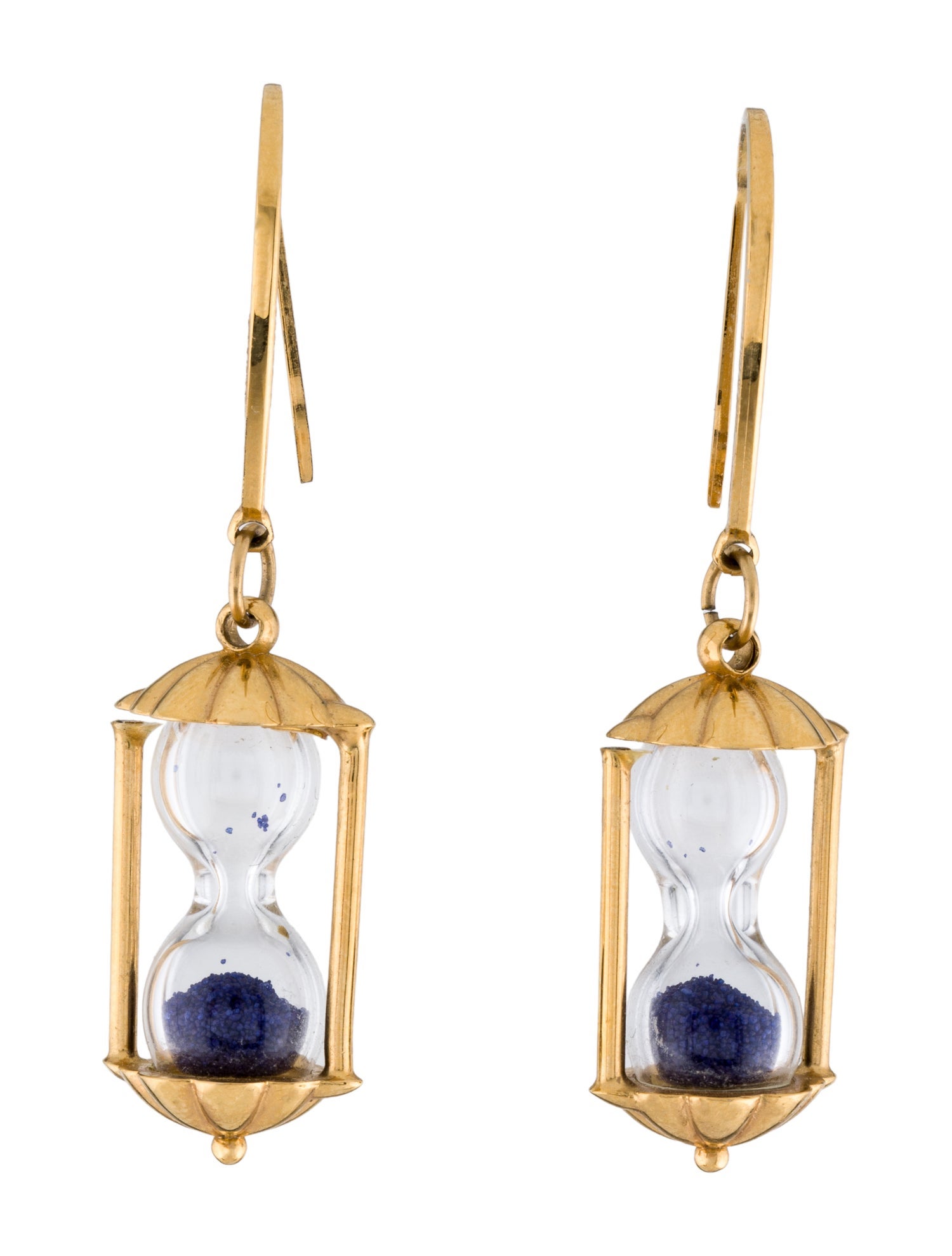 Lanvin Glass Hourglass Drop Earrings