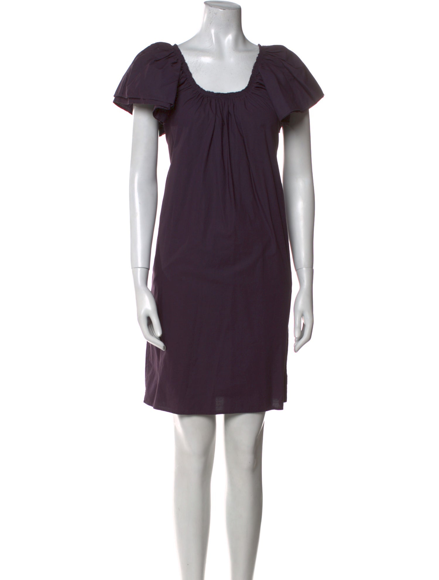 Lanvin Scoop Neck Knee-Length Dress