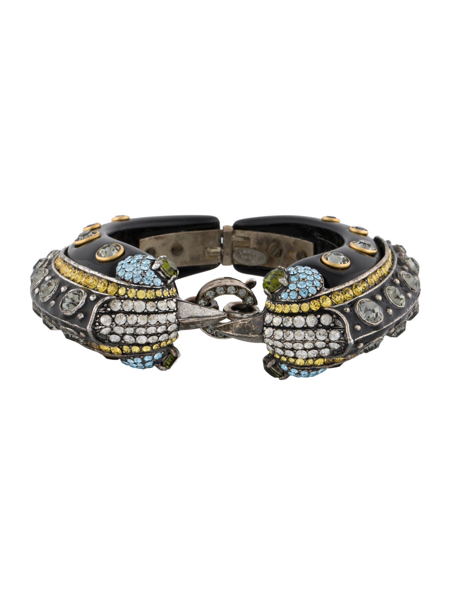 Lanvin Frystal Double Bird Cuff Bracelet