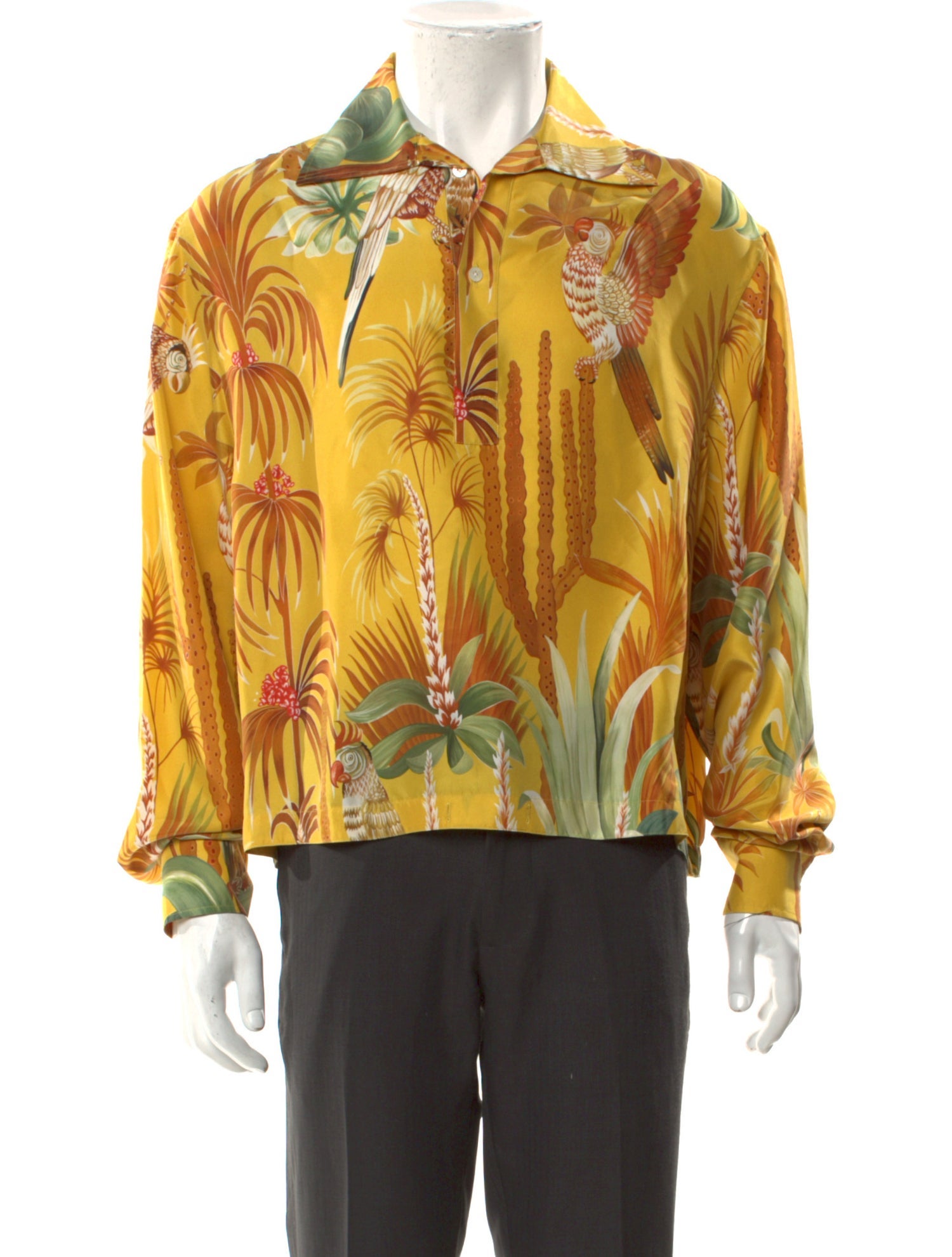 Lanvin Silk Floral Print Shirt