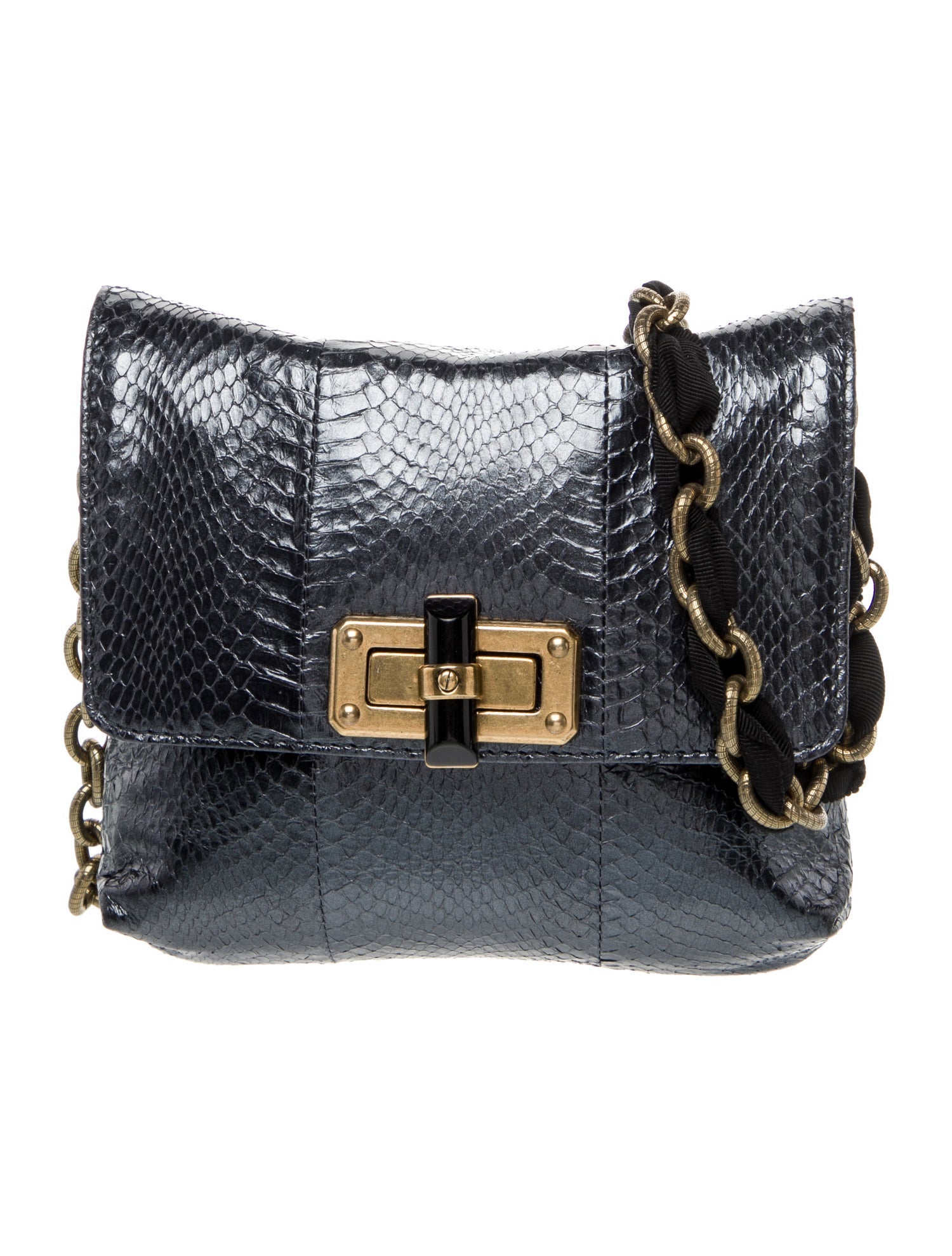 Lanvin Snakeskin Crossbody Bag