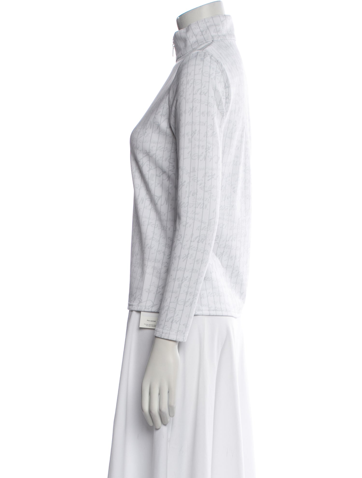 Lanvin Mock Neck Long Sleeve Top