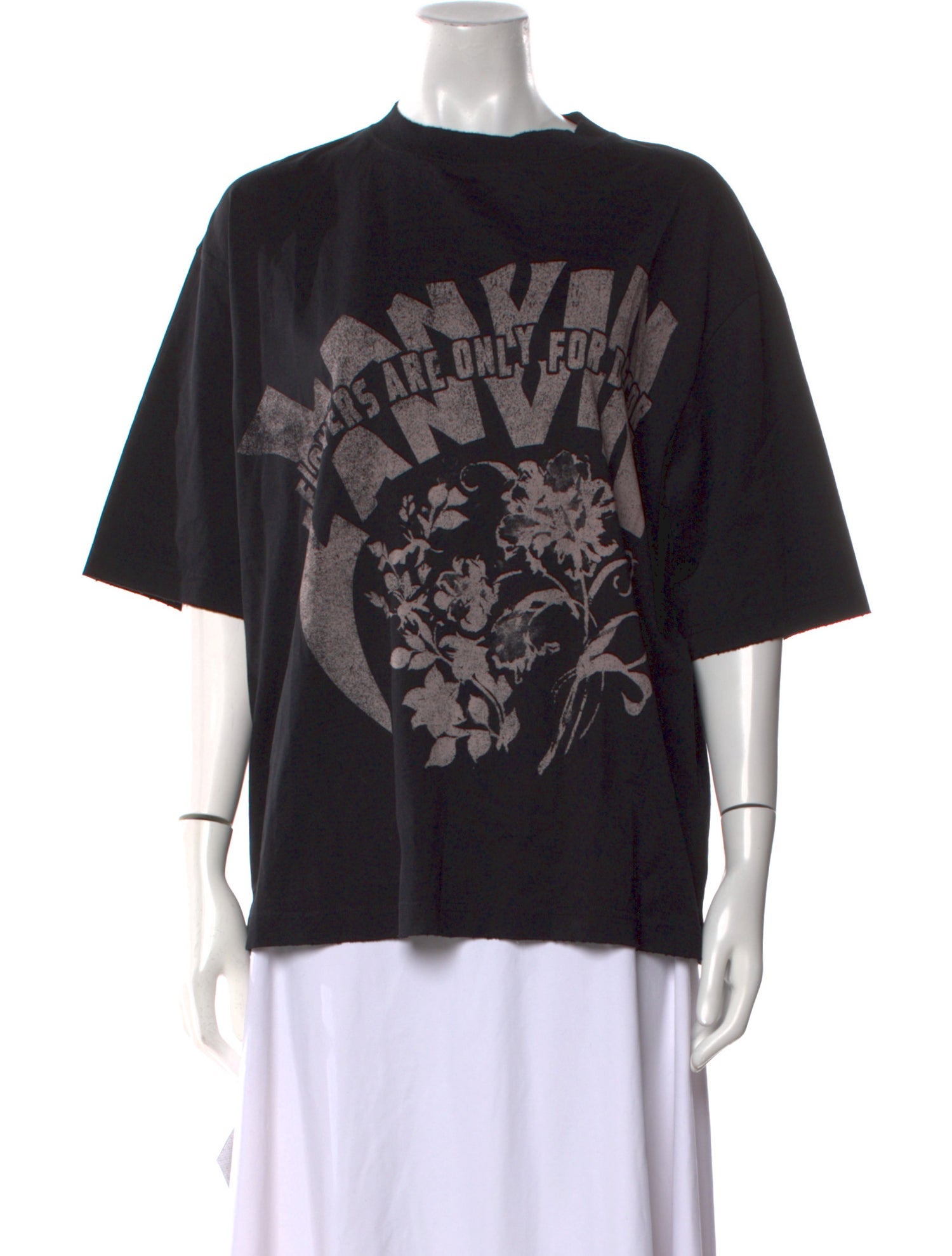 Lanvin Graphic Print Crew Neck T-Shirt