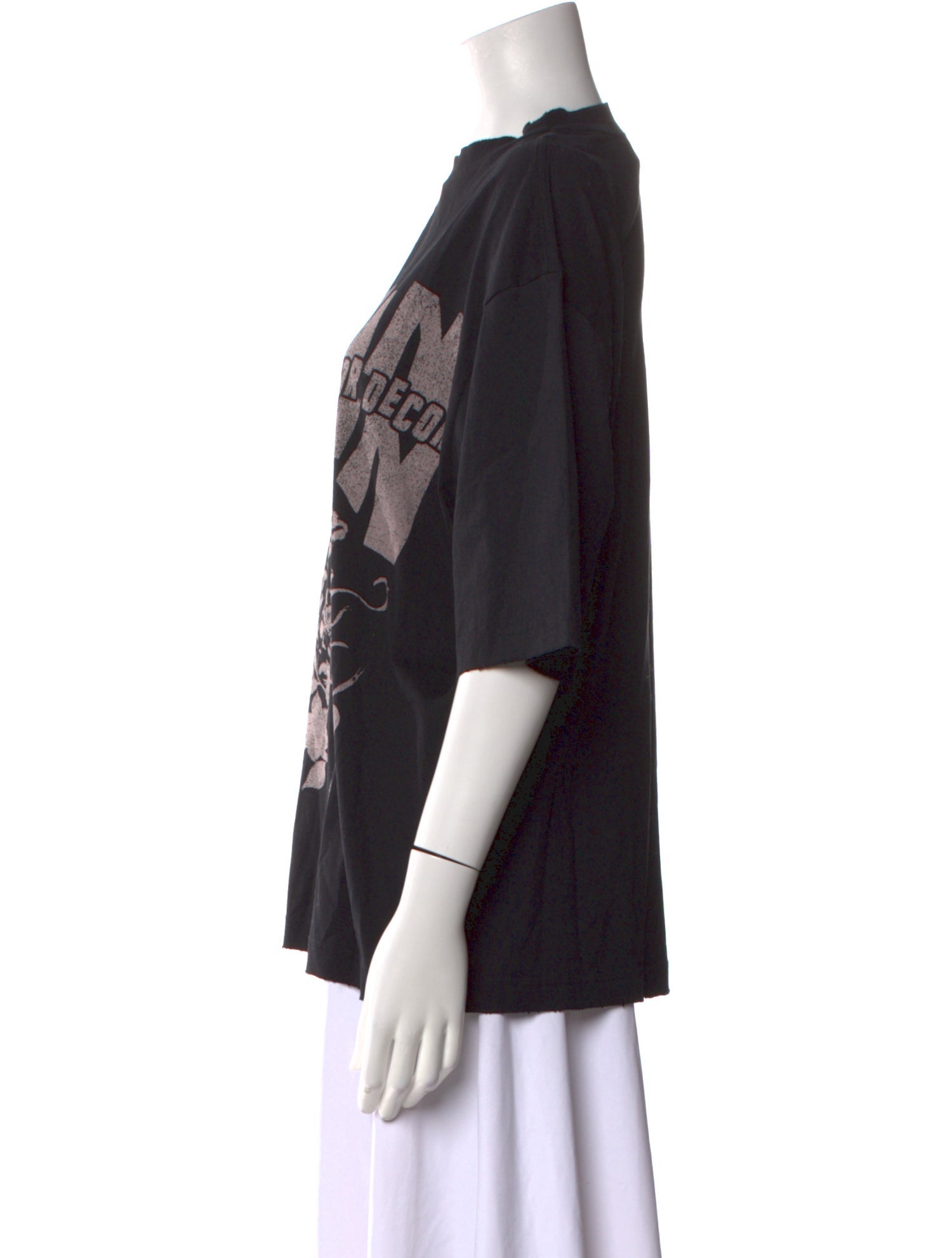 Lanvin Graphic Print Crew Neck T-Shirt