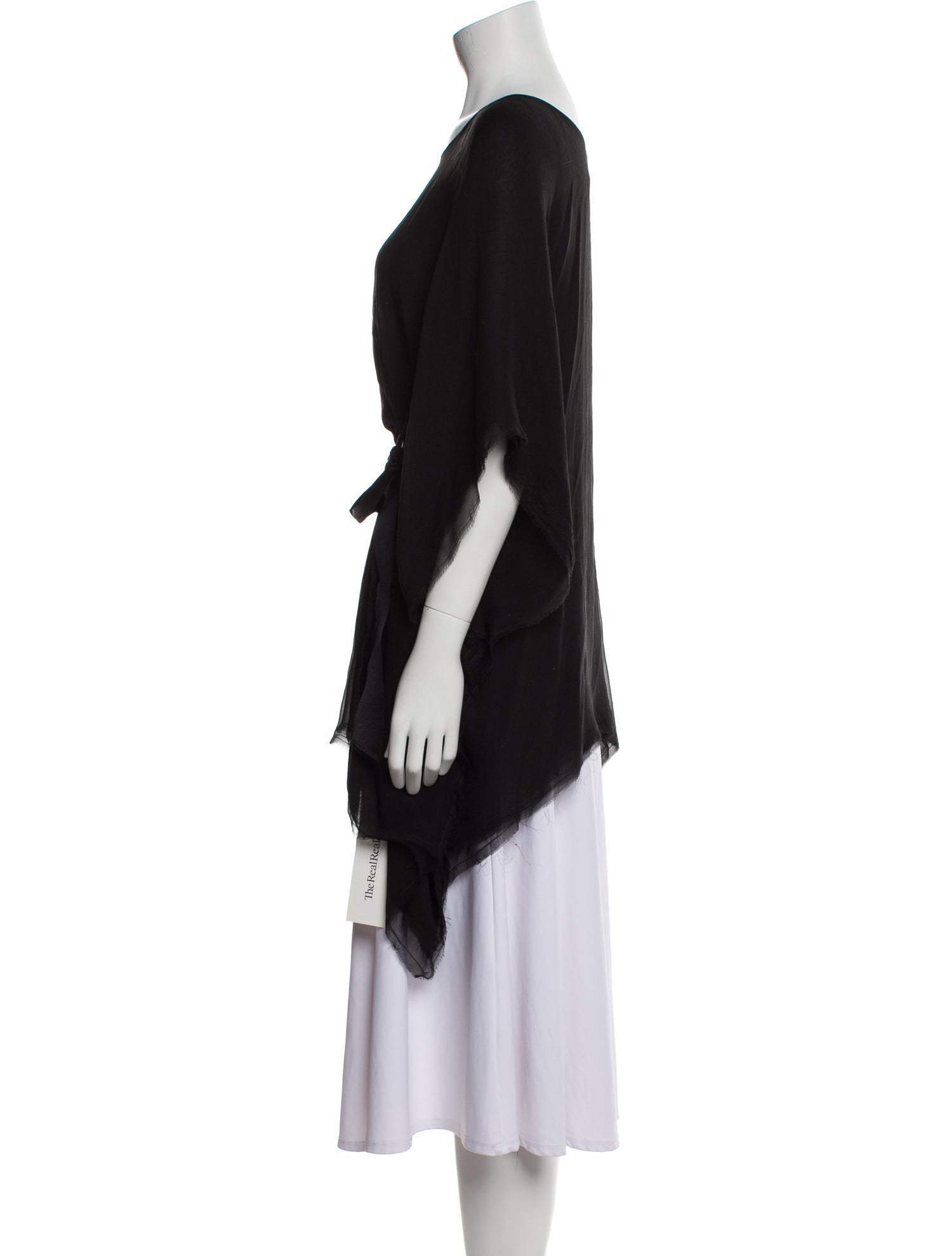 Lanvin Silk Bateau Neckline Tunic